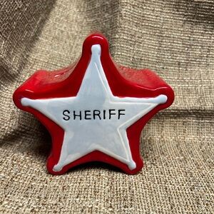 Red Sheriff Star Decor